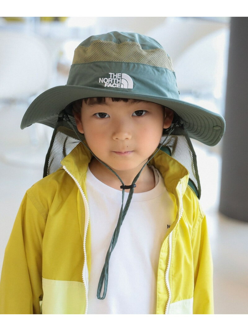THE NORTH FACE / キッズ サンシールド ハット 2026SS(47~56cm) UVカット 紫外線対策 アウトドア こども ビームス コドモ ビームス 帽子 キャップ カーキグリーン グリーン【送料無料】[Rakuten Fashion]