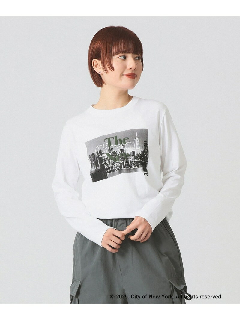 【別注】GOOD ROCK SPEED / NEW YORK CITY ロングスリーブ Tシャツ Ray BEAMS ビームス ウイメン トップス カットソー・Tシャツ ホワイト ブラック【送料無料】[Rakuten Fashion]のサムネイル