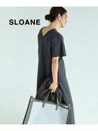 スタイリスト佐藤佳菜子 * SLOANE * Demi-Luxe BEAMS / 別注 Tシャツ マキシワンピース Demi-Luxe BEAMS デミルクス ビームス ワンピース・ドレス その他のワンピース・ドレス グレー ホワイト ブラック【先行予約】*【送料無料】[Rakuten Fashion]