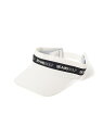 <WOMEN>BEAMS GOLF / ロゴテープ サンバイザー BEAMS GOLF ビームス ゴルフ 帽子 サンバイザー ベージュ ホワイト ブラック【送料...