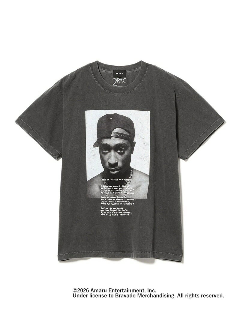 乐天商城 - 【別注】GOOD ROCK SPEED / TUPAC T-shirt2 BEAMS T ビームスT トップス カットソー・Tシャツ ブラック【送料無料】[Rakuten Fashion]