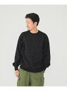 【SALE／50%OFF】BEAMS / ドット クルースウェット BEAMS MEN ビームス メン トップス スウェット・トレーナー ブラック グレー【RBA_E】【送料無料】[Rakuten Fashion]