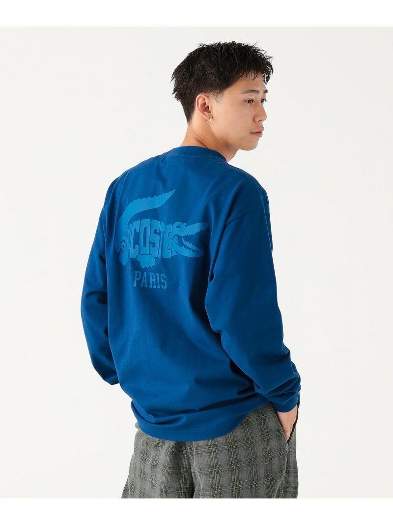 【SALE／30%OFF】【別注/長袖/ロンT/コットン】LACOSTE / トーナルロゴ Tシャツ 25AW BEAMS ビームス メン トップス カットソー・Tシャツ【RBA_E】【送料無料】[Rakuten Fashion]