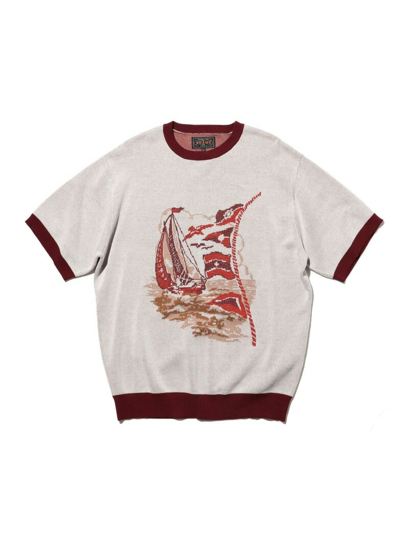 Rakuten - Knit Tee Jacquard BEAMS PLUS ビームス メン トップス カットソー・Tシャツ【送料無料】[Rakuten Fashion]