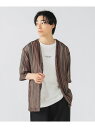 【SALE/30%OFF】マルチカラー レース ショートスリーブ カーディガン (Tシャツセット) BEAMS HEART MEN ビームス ハート トップス ...