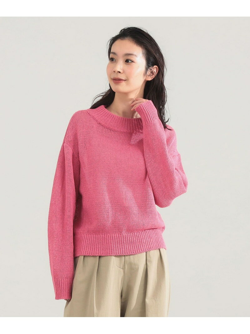 乐天商城 - AK+1 / 3ゲージ ボトルネック プルオーバー Demi-Luxe BEAMS デミルクス ビームス トップス ニット ピンク【送料無料】[Rakuten Fashion]