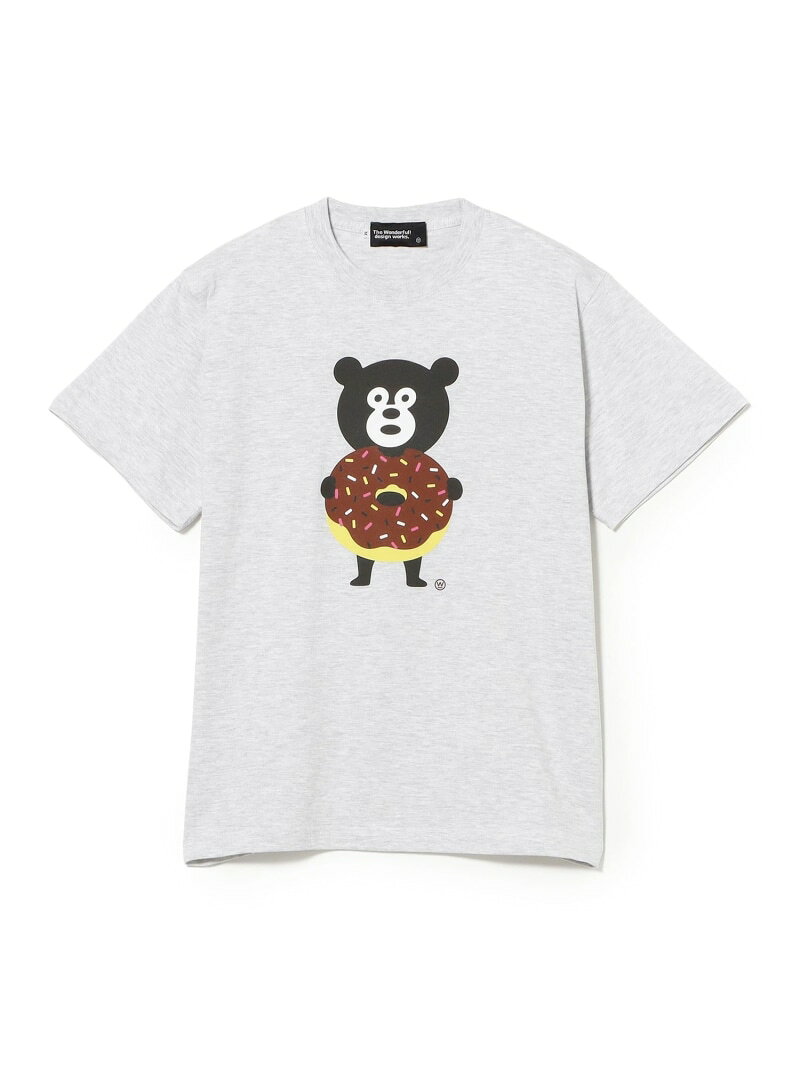 Shirts, T-Shirts - BEAMS T｜The Wonderful! design works. / Donuts BEAR Tee｜メンズ レディース Tシャツ カットソー｜半袖 クルーネック｜グラフィック キャラクタープリント ベア ドーナツ｜水洗い可｜春夏 BEAMS T ビームスT トップス カットソー・Tシャツ 【送料無料】[Rakuten Fashion]