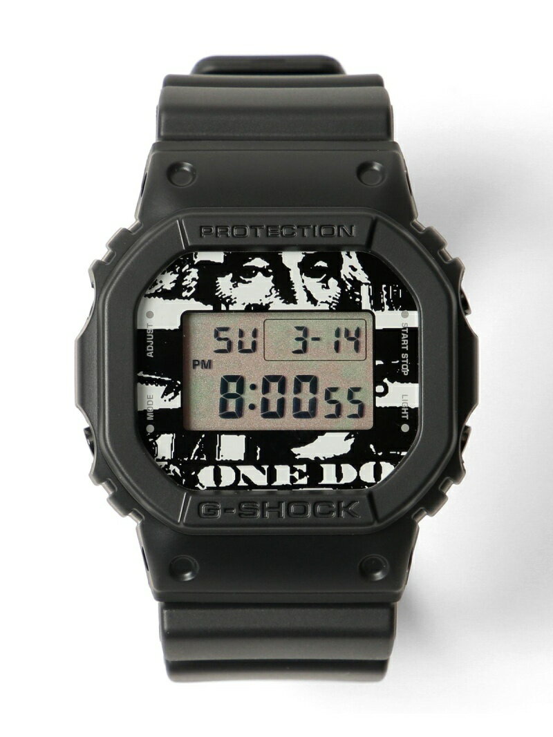 G-SHOCK / KOUSUKE KAWAMURA * BEAMS T 別注 DW 5600-E ''1 dollar bill shredded'' BEAMS T ビームスT アクセサリー・腕時計 腕時計 ブラック