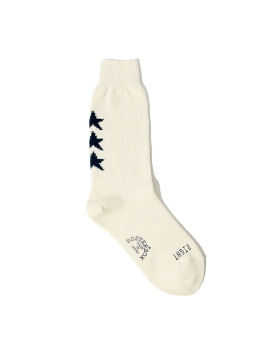 ROSTER SOCKS*BEAMS BOY / 3STAR SOCK BEAMS BOY ビームス ウイメン ファッショングッズ ソックス/靴下 ホワイト ブラック レッド ネイビー[Rakuten Fashion]