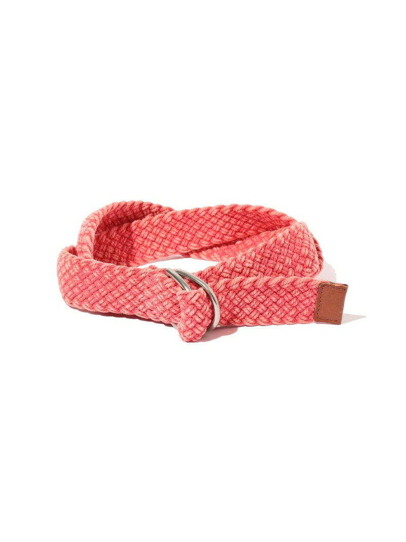 COTTON Mesh Belt BEAMS PLUS ビームス メン ファッション雑貨 ベルト ホワイト レッド【送料無料】[Rakuten Fashion]