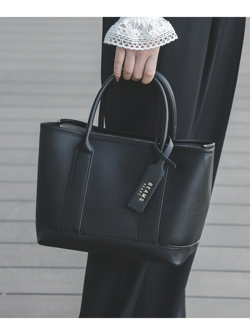 【大人気で追加発注！予約受付中】【WEB限定色BLACK】パーテーション トートバッグ 26SS お仕事 レディース オンオフ兼用 セレモニー BEAMS HEART WOMEN ビームス ハート バッグ トートバッグ ベージュ グレー シルバー ブラック【先行予約】*【送料無料】[Rakuten Fashion]
