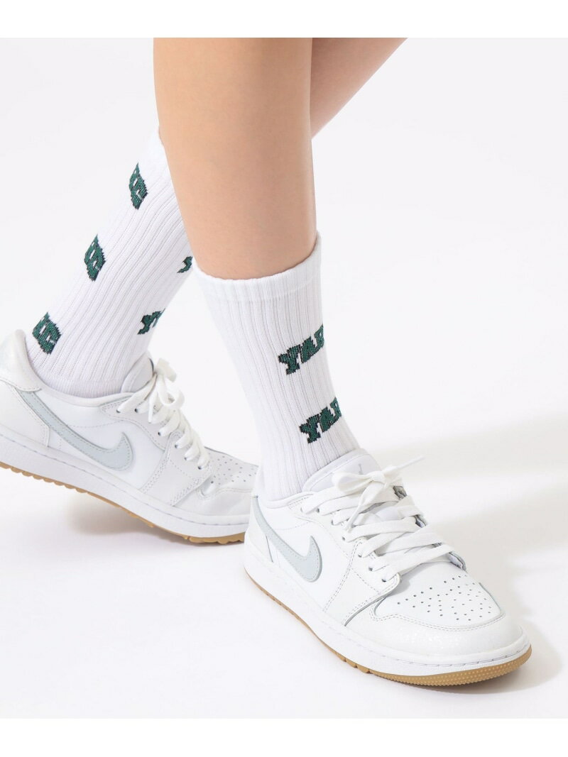 ＜WOMEN＞YARD ロゴソックス BEAMS GOLF ビームス ゴルフ 靴下・レッグウェア 靴下 ホワイト ブラック[Rakuten Fashion]