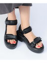 【SALE/20%OFF】ダブルベルト 厚底 スポーツサンダル (22.5~24.5cm) 25SS ボリューム BEAMS HEART WOMEN ビームス ...