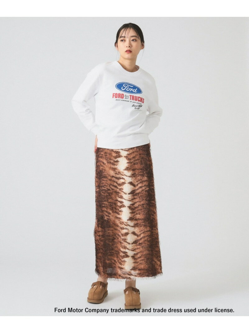 フリンジ ファー タイトスカート Ray BEAMS ビームス ウイメン スカート その他のスカート ブラック【送料無料】[Rakuten Fashion]のサムネイル