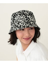 ＜WOMEN＞BEAMS GOLF / フラワープリント バケットハット BEAMS GOLF ビームス ゴルフ 帽子 キャップ ブラック グリーン【先行予約】*【送料無料】[Rakuten Fashion]