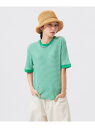 Healthknit * BEAMS BOY / ワッフル ボーダー Tシャツ BEAMS BOY ビームス ウイメン トップス カットソー・Tシャツ ブラック ピンク ブルー ネイビー