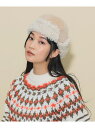 メルトン フライト キャップ 防寒 ギフト 24AW BEAMS HEART WOMEN ビームス ハート 帽子 キャップ ベージュ ネイビー【送料無料】[Ra...