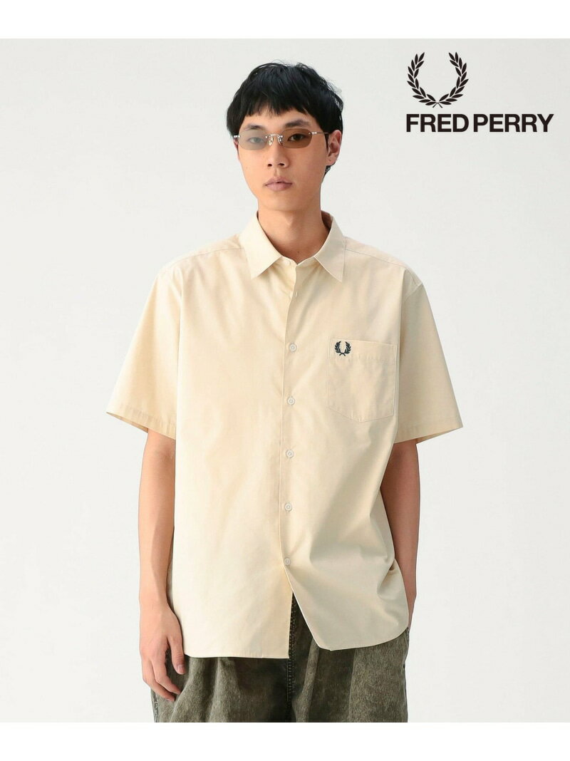 乐天商城 - 【別注】FRED PERRY / Broad Short Sleeve Shirts BEAMS ビームス メン トップス シャツ・ブラウス ホワイト【送料無料】[Rakuten Fashion]