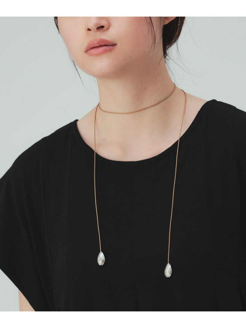 Rakuten - フラワー コード チョーカー BEAMS HEART WOMEN ビームス ハート アクセサリー・腕時計 ネックレス ベージュ[Rakuten Fashion]
