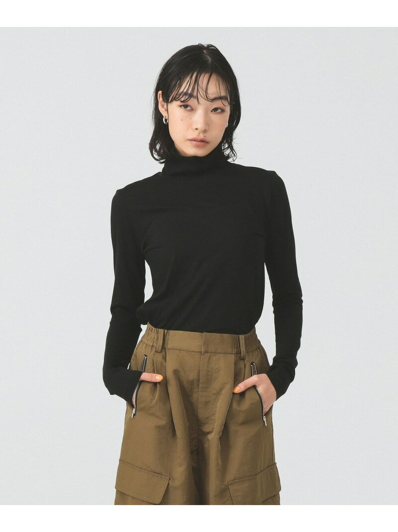 乐天商城 - 【SALE／30%OFF】ソフト 天竺 タートルネック トップス Ray BEAMS ビームス ウイメン トップス その他のトップス ブラック ホワイト【RBA_E】【送料無料】[Rakuten Fashion]