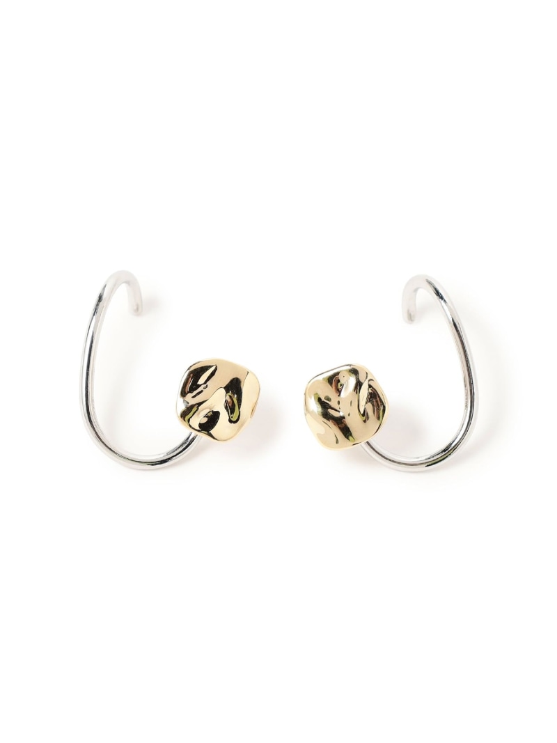 ミックスカラー カフ ピアス BEAMS HEART WOMEN ビームス ハート アクセサリー・腕時計 ピアス ゴールド シルバー[Rakuten Fashion]