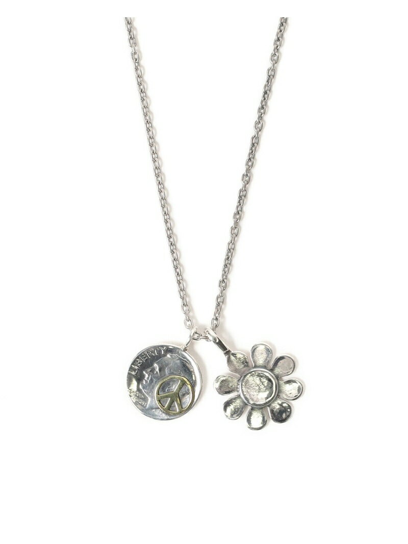 NORTH WORKS / Flower Coin Necklace BEAMS MEN ビームス メン アクセサリー・腕時計 ネックレス ネイビー【送料無料】[Rakuten Fashion]