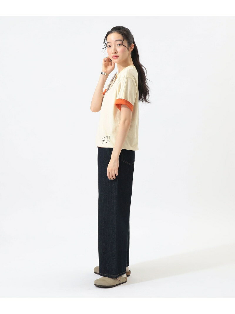 【SALE／40%OFF】リバーシブルプリントショートスリーブ BEAMS BOY ビームス ウイメン トップス カットソー・Tシャツ イエロー ネイビー【RBA_E】【送料無料】[Rakuten Fashion]