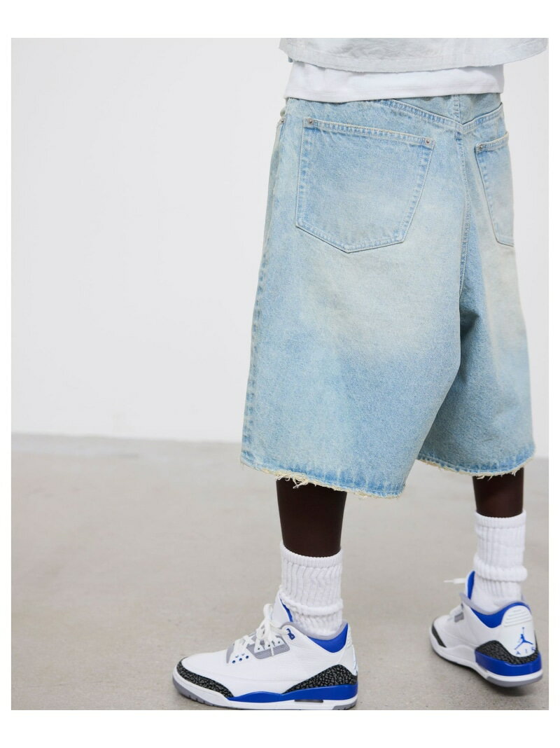 乐天商城 - ダメージ デニムショートパンツ【ワイドストレートフィット】 BEAMS ビームス メン パンツ その他のパンツ【送料無料】[Rakuten Fashion]