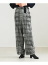 AK+1 / 1タック ウール ワイドパンツ Demi-Luxe BEAMS デミルクス ビームス パンツ その他のパンツ ネイビー【先行予約】*【送料無料】[...