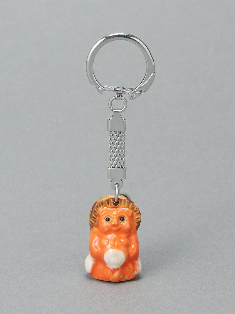 BEAMS JAPAN / 別注 信楽焼 オレンジ たぬき キーホルダー　ビームス ジャパン BEAMS JAPAN ビームス ジャパン ファッション雑貨 チャーム・キーチェーン オレンジ[Rakuten Fashion]のサムネイル