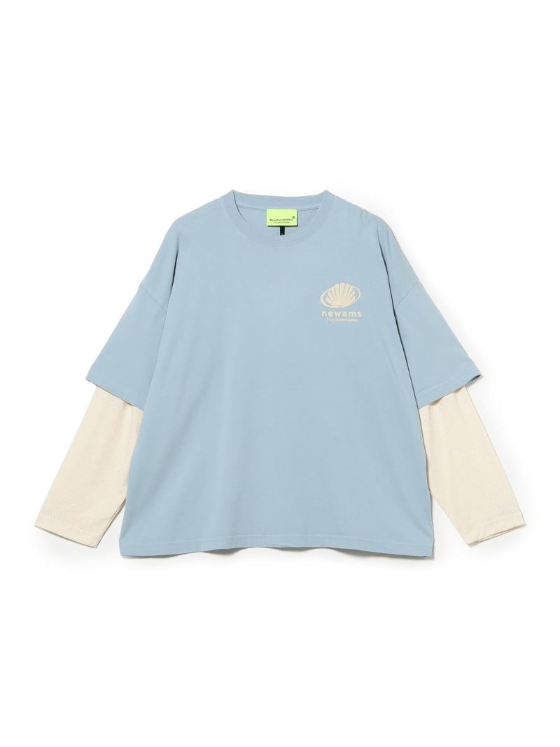 Rakuten - New Amsterdam Surf Assn. / CORPORATE LOGO LONGSLEEVE BEAMS T ビームスT トップス カットソー・Tシャツ ブルー【送料無料】[Rakuten Fashion]