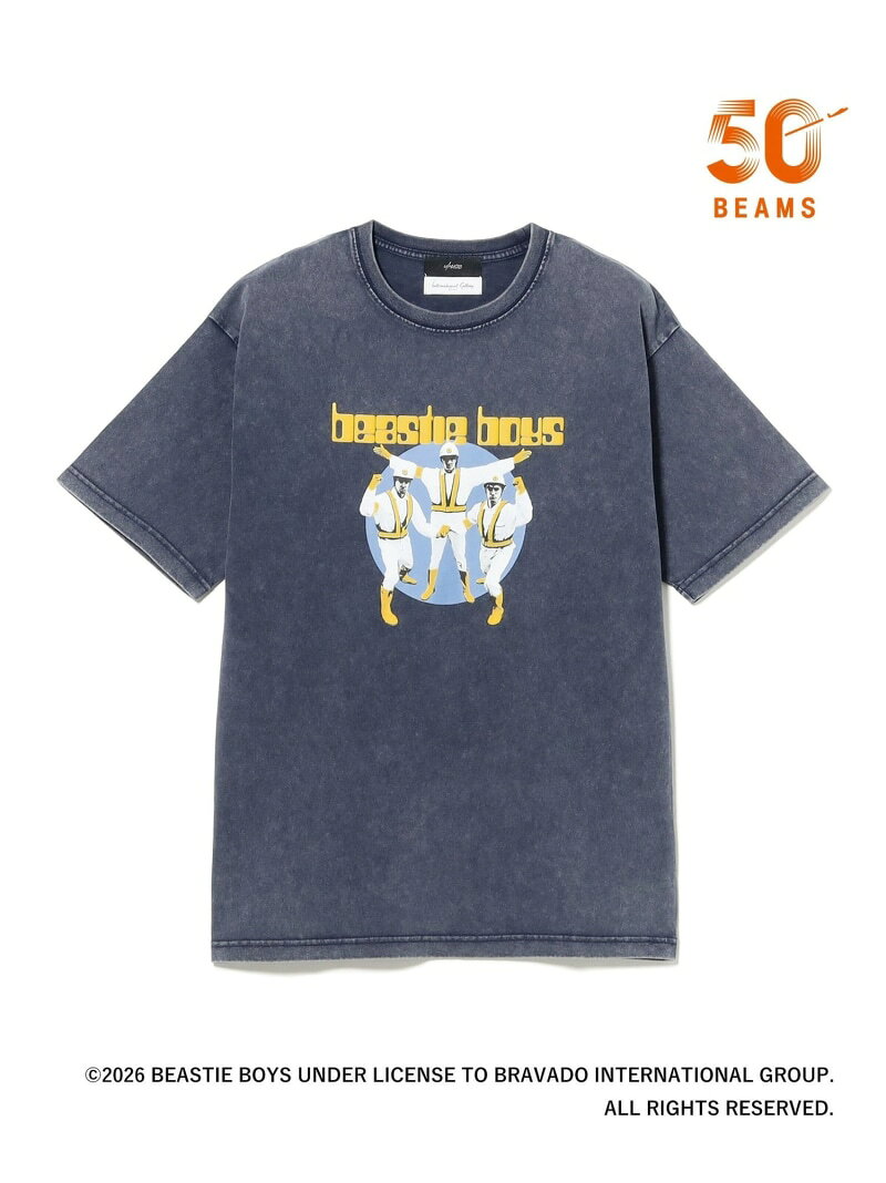 【別注】U/MUSIC * IG / BEASTIE BOYS グラフィック Tシャツ International Gallery BEAMS ビームス メン トップス カットソー・Tシャツ ネイビー【送料無料】[Rakuten Fashion]