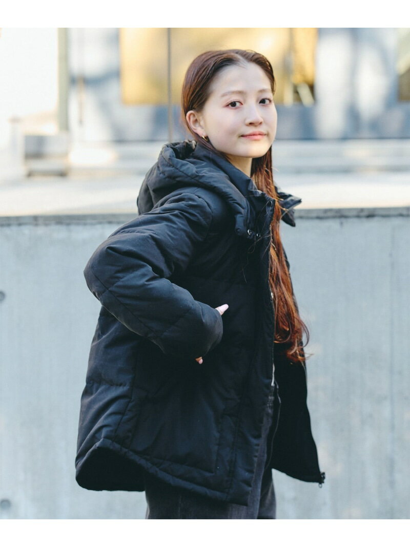 リバーシブル フード付き ダウン ジャケット BEAMS HEART WOMEN ビームス ハート ジャケット・アウター ダウンジャケット・ダウンベスト カーキグリーン ベージュ ブラック【送料無料】[Rakuten Fashion]のサムネイル