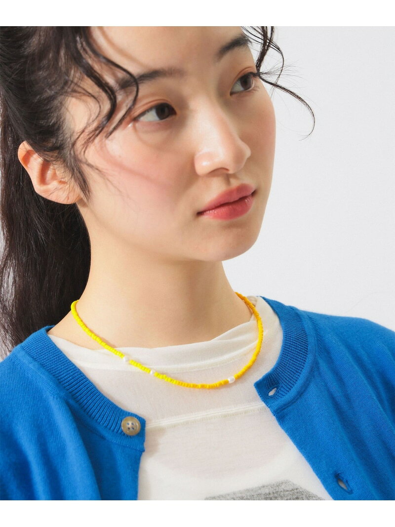 淡水パール * ビーズ ネックレス BEAMS BOY ビームス ウイメン アクセサリー・腕時計 その他のアクセサリー・腕時計 ピンク ホワイト イエロー【送料無料】[Rakuten Fashion]