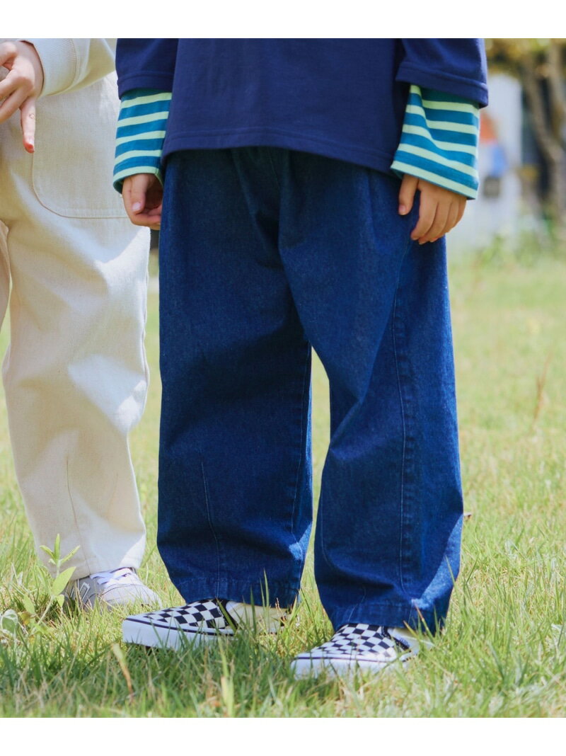 タック バルーン パンツ 2025FW(90~150cm) BEAMS mini ビームス ミニ パンツ その他のパンツ ネイビー ベージュ【送料無料】[Rakuten Fashion]