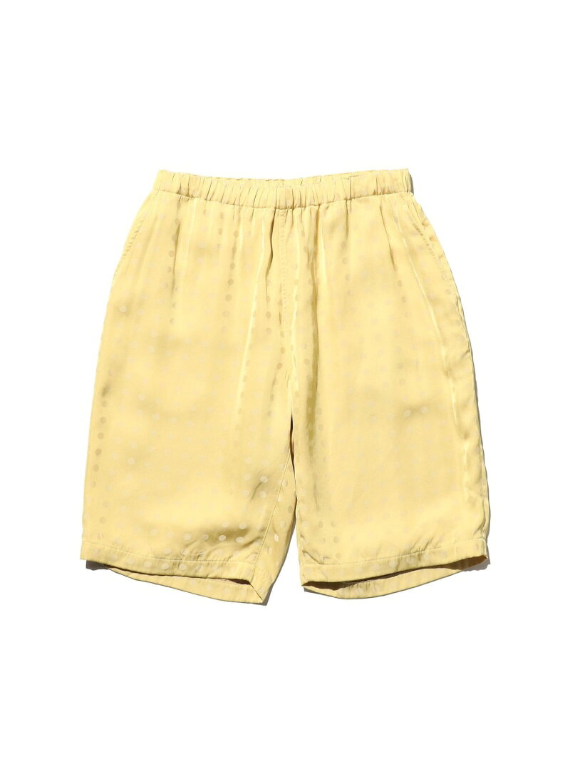Easy Shorts Cupro Dot Pattern BEAMS PLUS ビームス メン パンツ その他のパンツ イエロー ネイビー【送料無料】[Rakuten Fashion]