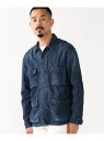 REMI RELIEF BEAMS PLUS / 別注 Military Shirt Jacket Cotton Linen 24SS BEAMS MEN ビームス メン ジャケット アウター ブルゾン ジャンパー ブルー【送料無料】 Rakuten Fashion