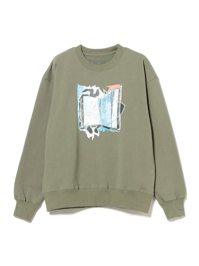 Rakuten - 【SALE／40%OFF】Yohei Yasumitsu / Crewneck Sweatshirt2 BEAMS T ビームスT トップス スウェット・トレーナー グリーン【RBA_E】【送料無料】[Rakuten Fashion]