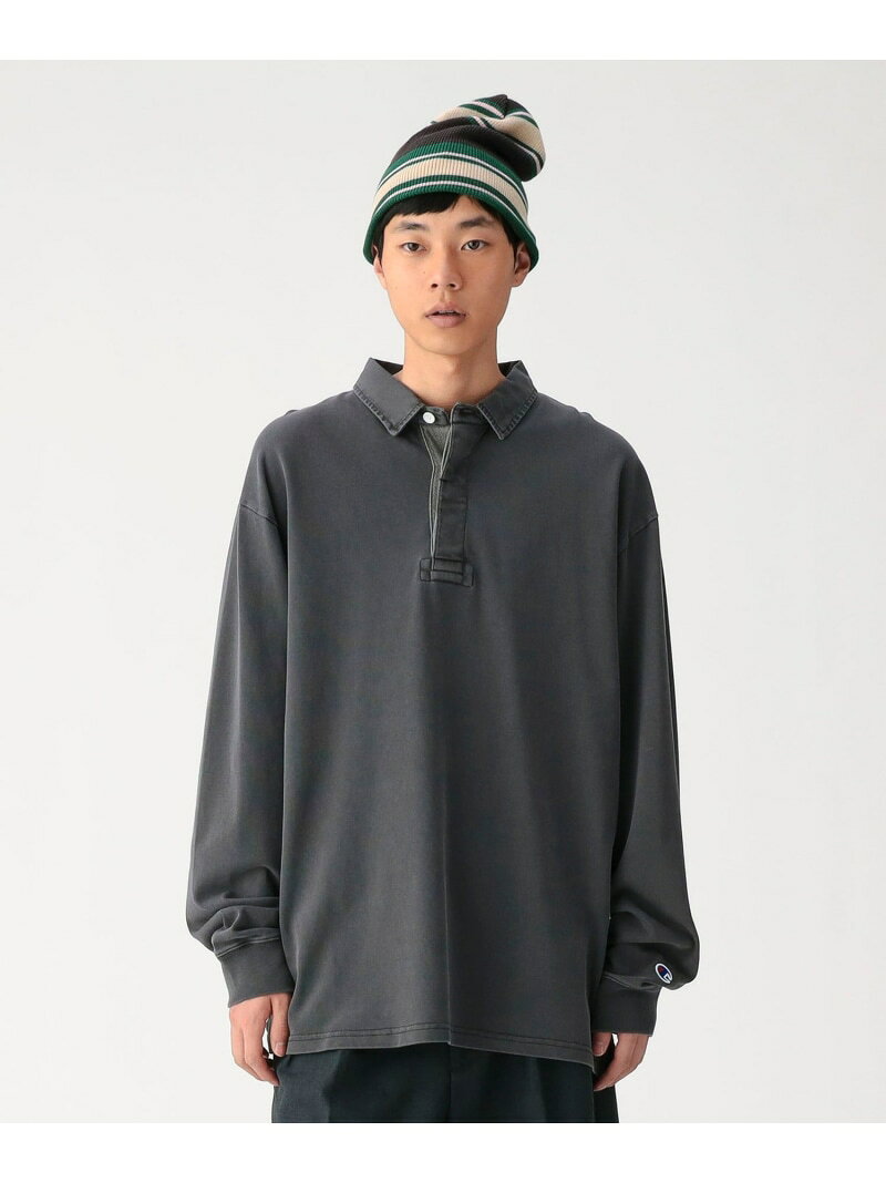 乐天商城 - 【別注】Champion / Rugger Shirt BEAMS ビームス メン トップス ポロシャツ ブラック グリーン【送料無料】[Rakuten Fashion]