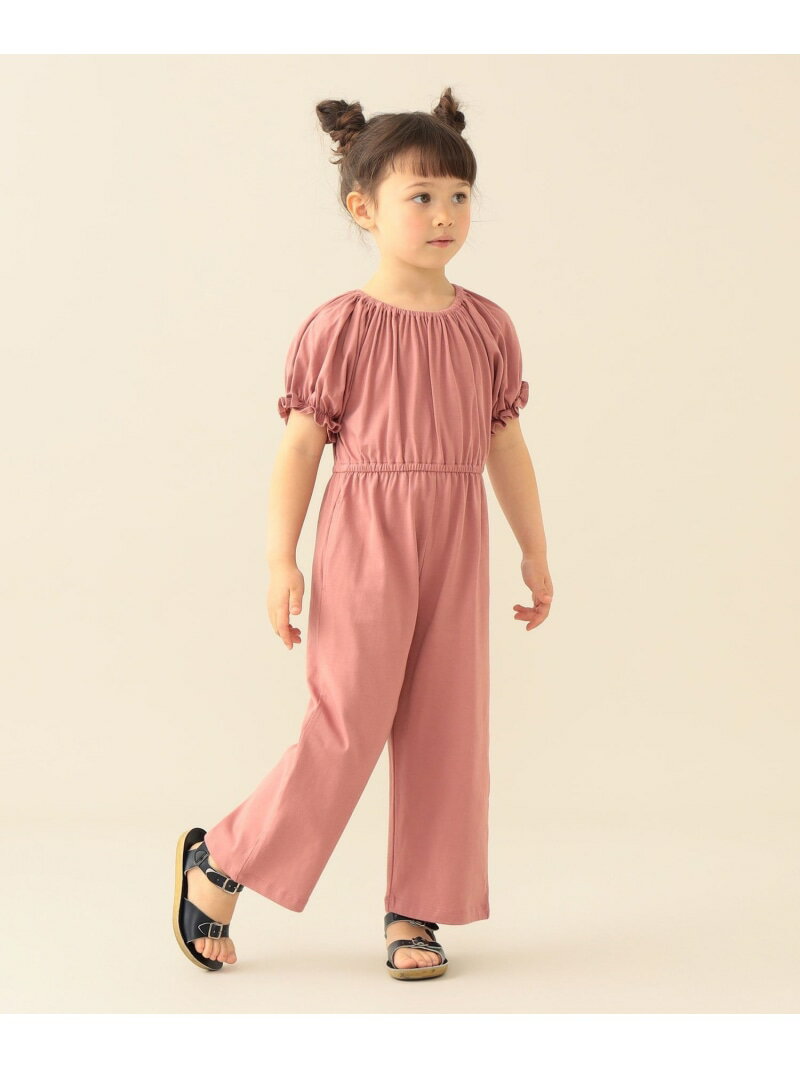Rakuten - パフスリーブ オールインワン 2026SS(90~140cm)お出かけ 夏休み BEAMS mini ビームス ミニ スーツ・フォーマル セットアップスーツ ピンク【送料無料】[Rakuten Fashion]