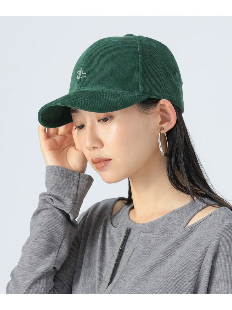 ハンドサイン 細コーデュロイ キャップ BEAMS HEART WOMEN ビームス ハート 帽子 キャップ ベージュ ブラック ホワイト ブラウン グリーン【先行予約】*[Rakuten Fashion]のサムネイル
