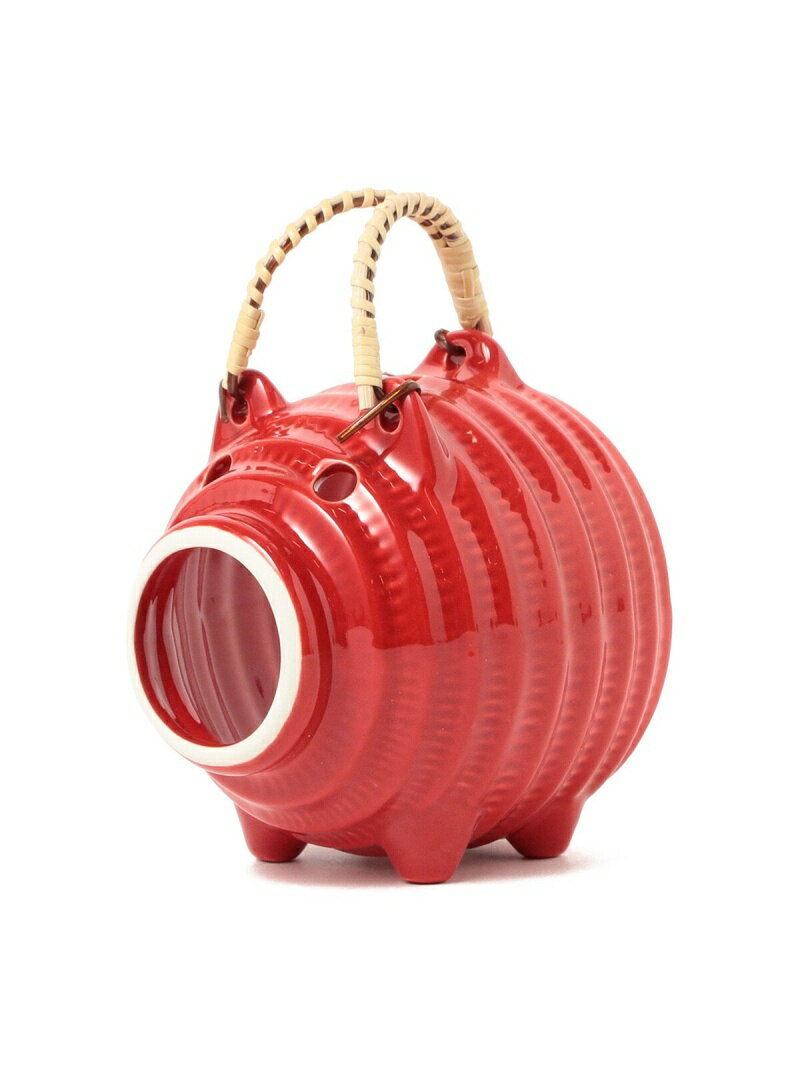 BEAMS JAPAN / 別注 萬古焼 蚊やり豚 ずぶ掛け 小 アウトドア BEAMS JAPAN ビームス ジャパン インテリア・生活雑貨 その他のインテリア・生活雑貨 レッド オレンジ ゴールド[Rakuten Fashion]のサムネイル