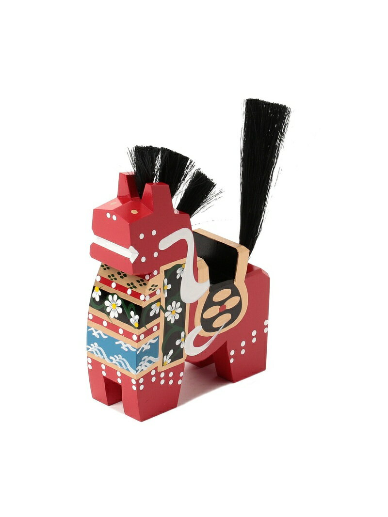 八幡馬 / 八幡馬 15号　ビームス ジャパン BEAMS JAPAN ビームス ジャパン インテリア・生活雑貨 その他のインテリア・生活雑貨 レッド ブラック【送料無料】[Rakuten Fashion]のサムネイル