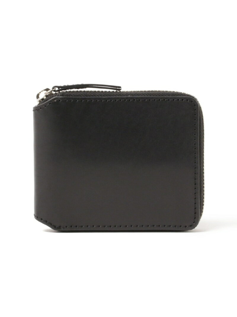 ジップ レザーウォレット BEAMS ビームス メン 財布・ポーチ・ケース 財布 ブラック ネイビー【送料無料】[Rakuten Fashion]