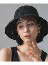 GRILLO / ペーパー ブリム ハット Demi-Luxe BEAMS デミルクス ビームス 帽子 ハット ホワイト ブラック【送料無料】[Rakuten ...