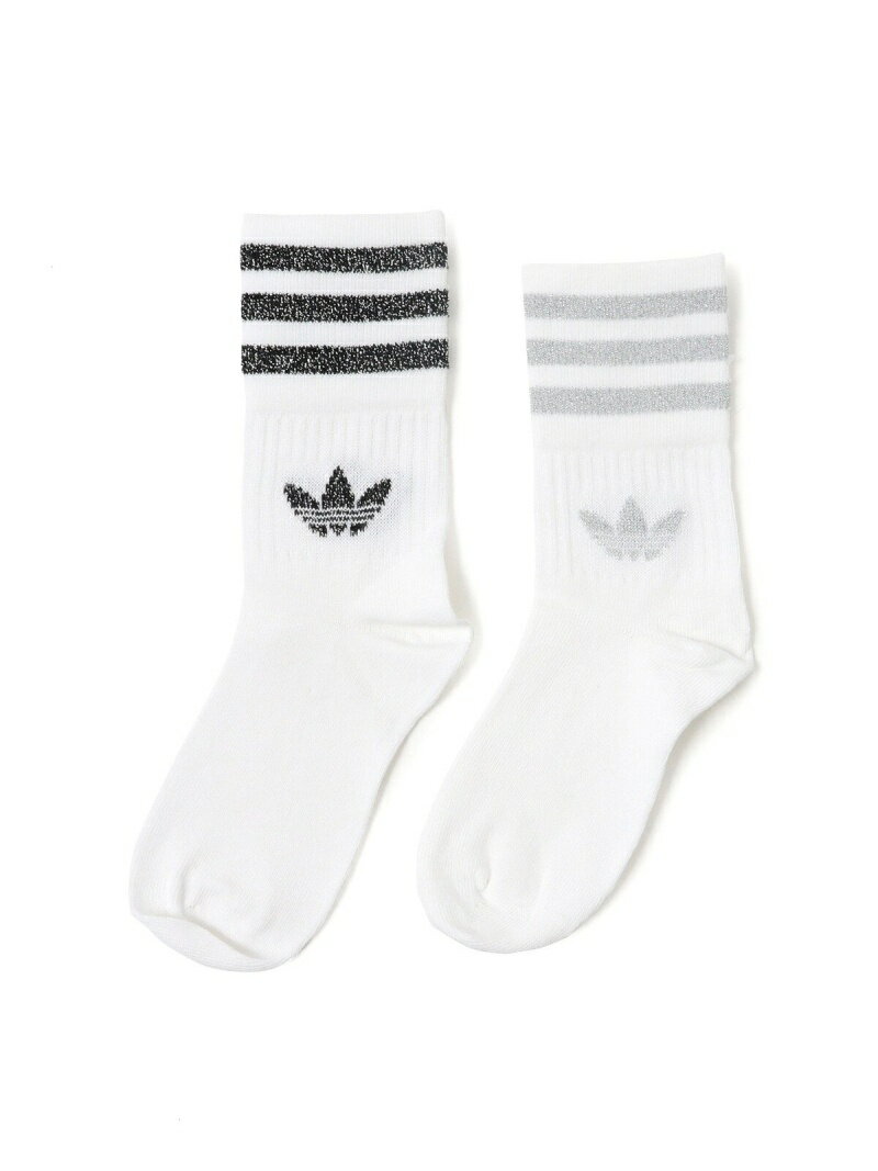 adidas / MID CUT CREW SOCKS 2P(19~24cm) こども ビームス コドモ ビームス 靴下・レッグウェア 靴下[Rakuten Fashion]