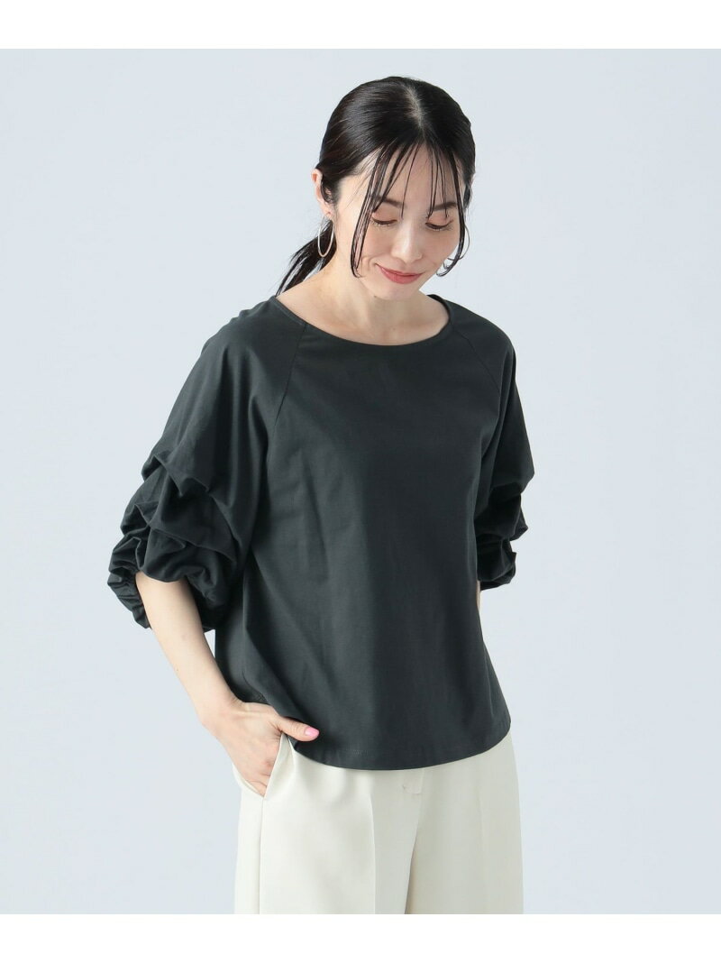 タックスリーブ プルオーバー BEAMS HEART WOMEN ビームス ハート トップス カットソー・Tシャツ パープル ホワイト グレー ブルー【送料無料】[Rakuten Fashion]