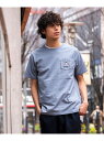 BEAMS HEART / タキビ ベアー ポケット Tシャツ BEAMS HEART MEN ビームス ハート トップス カットソー・Tシャツ ホワイト ネイビー