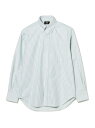 IKE BEHAR / Oxford Stripe Button Down Shirt BEAMS 