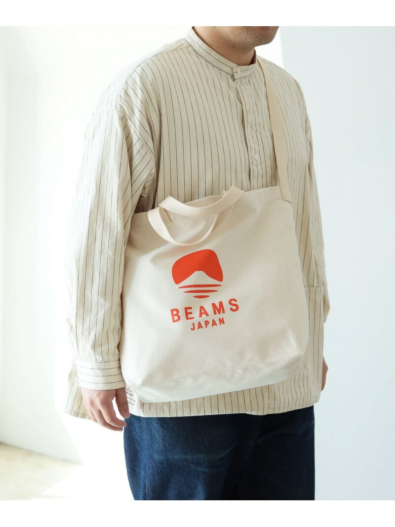 BEAMS トートバッグ メンズ evergreen works * BEAMS JAPAN / 別注 ビームス ジャパン ロゴ 2WAY トートバッグ BEAMS JAPAN ビームス ジャパン バッグ その他のバッグ オレンジ【送料無料】[Rakuten Fashion]